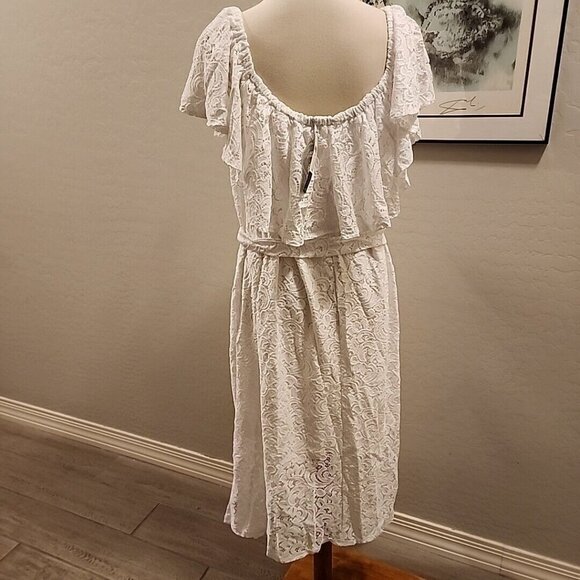 Lane Bryant off shoulder white dress 22 24 NWT - Picture 4 of 7